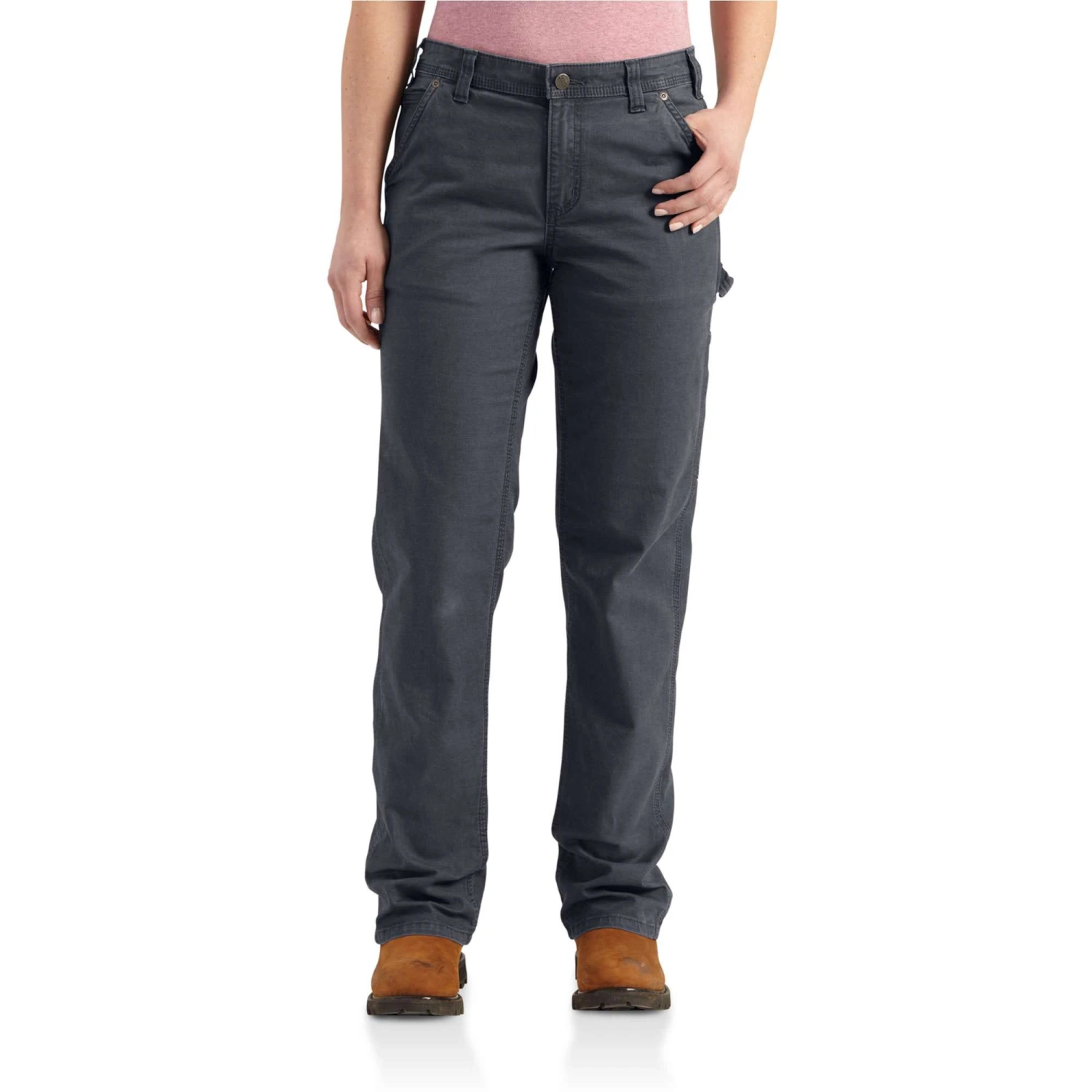 Carhartt Women's: 102080 011 Coal Loose Fit Crawford Rugged Flex Pants - Image 4