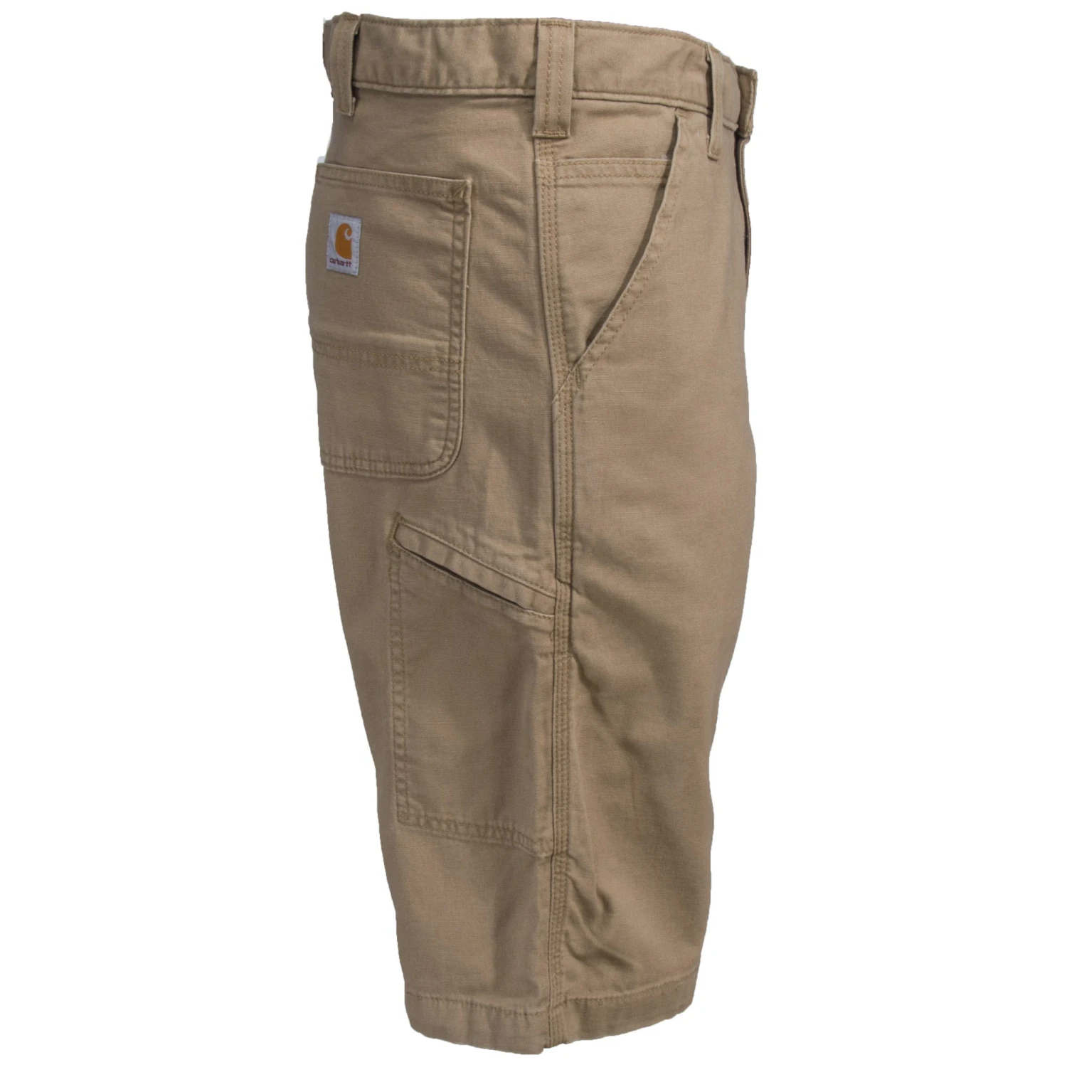 Carhartt Shorts: Men's Rugged Flex Dark Khaki 103110 253 13-Inch Shorts - Image 4