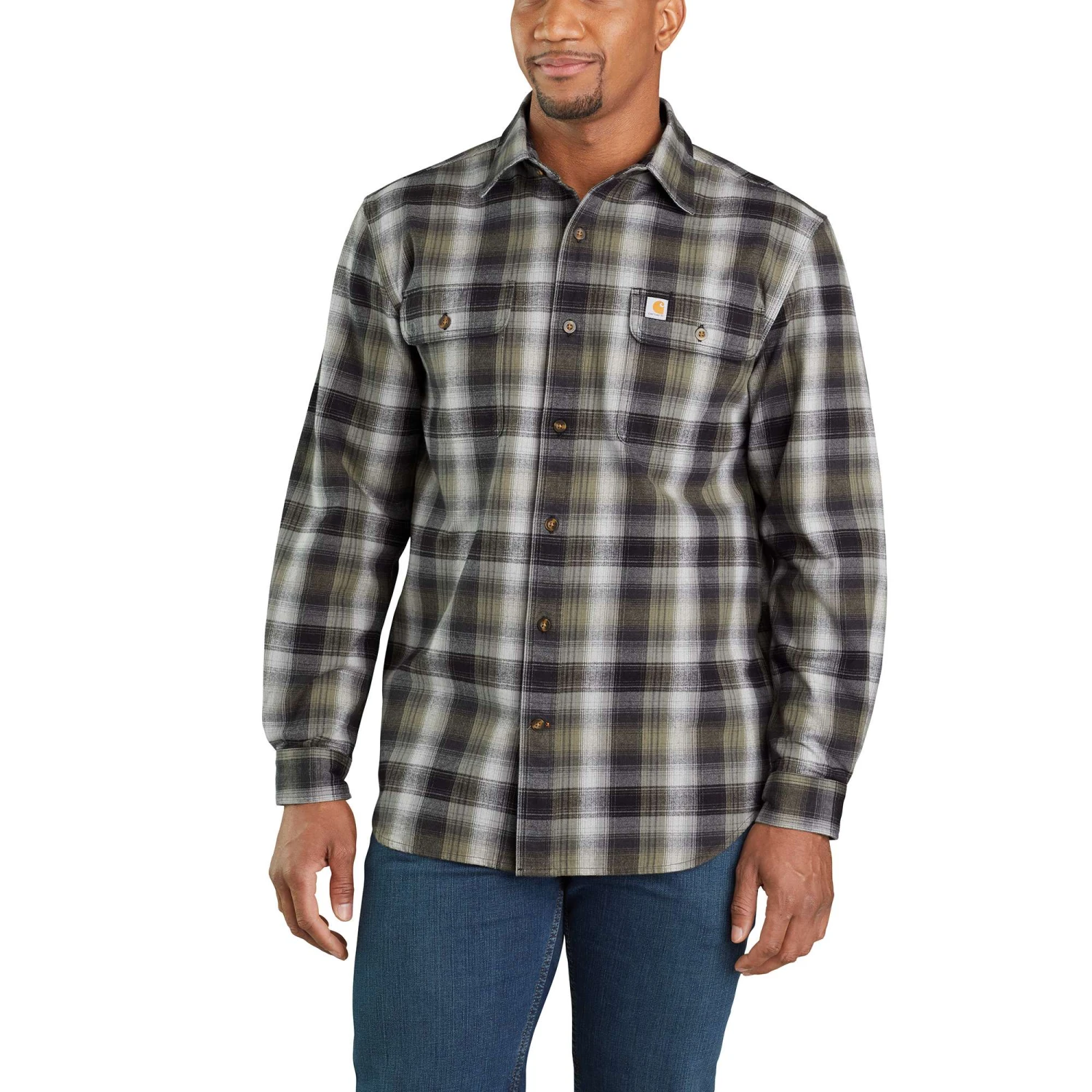 Carhartt Workwear: Men's 103822 001 Hubbard Flannel LS Shirt - Image 2