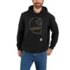 Carhartt Sweatshirts: Men's 105192 BLK Black Loose Fit Midweight Carhartt C Graphic Sweatshirt