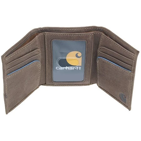 Carhartt Wallets: Two Tone Brown B000021620299 Leather Trifold Wallet - Image 3