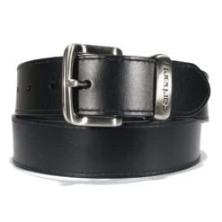 Carhartt Belts: Men's Black A000551100 Leather Jean Belt