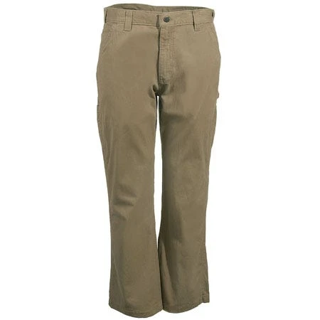 Carhartt Pants: Men's B324 DKH Dark Khaki Relaxed Fit Cotton Pants - Image 2