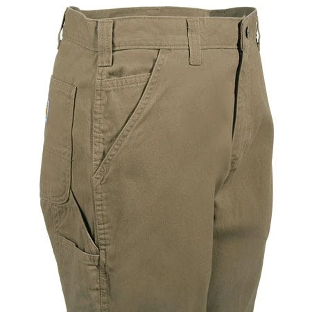 Carhartt Pants: Men's B324 DKH Dark Khaki Relaxed Fit Cotton Pants - Image 4