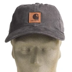 Carhartt Hats: Men's 100289 001 Black Canvas Odessa Cap