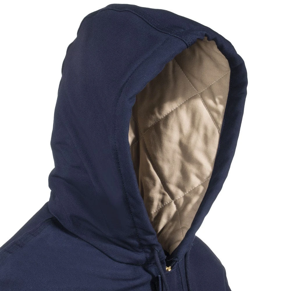 Carhartt Jackets: Men's 101621 410 FR Duck Navy Blue Jacket - Image 4