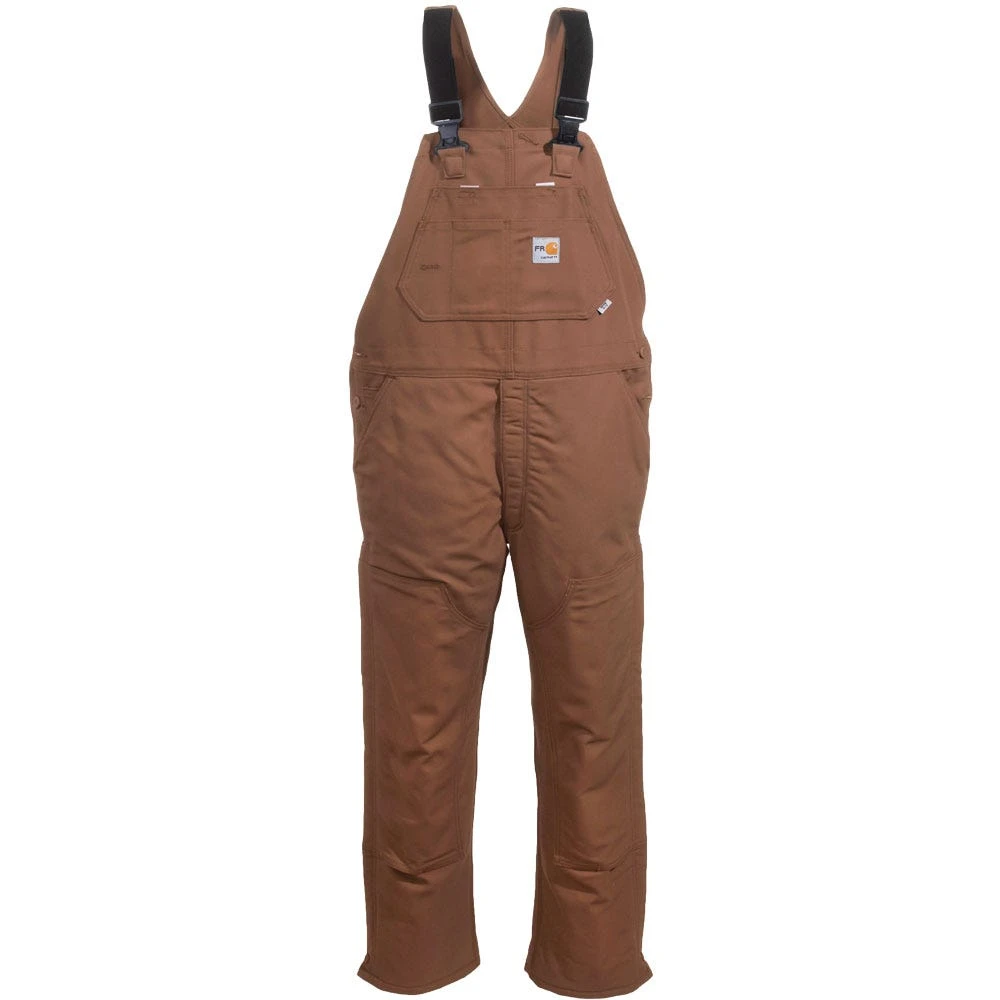 Carhartt Overalls: Men's 101626 211 FR Quilt Lined Cotton Duck Bib Overalls