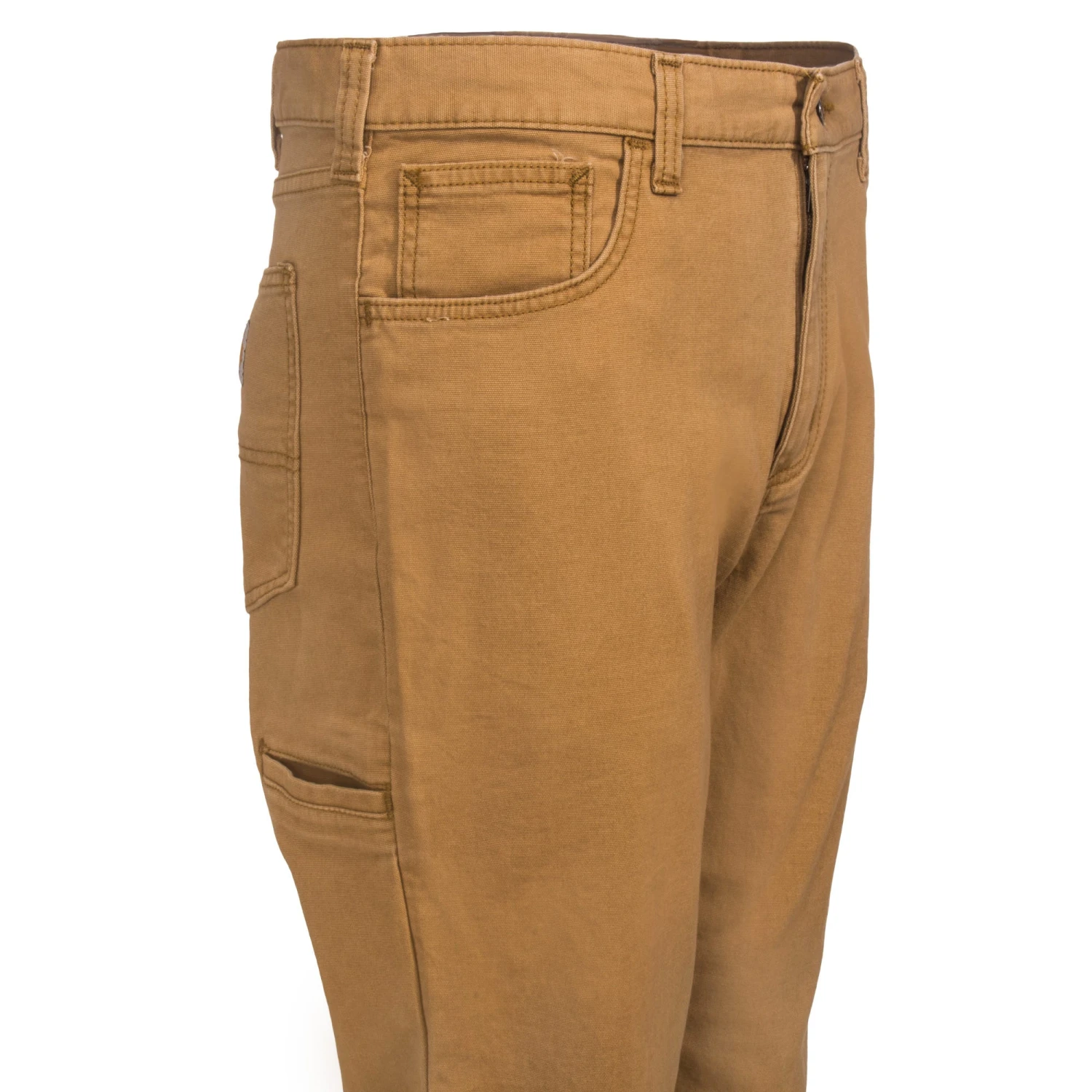 Carhartt Pants: Men's 102517 918 Brown Hickory Rigby Rugged Flex Canvas Five-Pocket Pants - Image 4