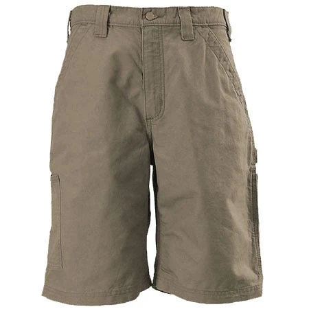 Carhartt Shorts: Men's Light Brown B147 LBR Cotton Canvas Work Shorts - Image 2