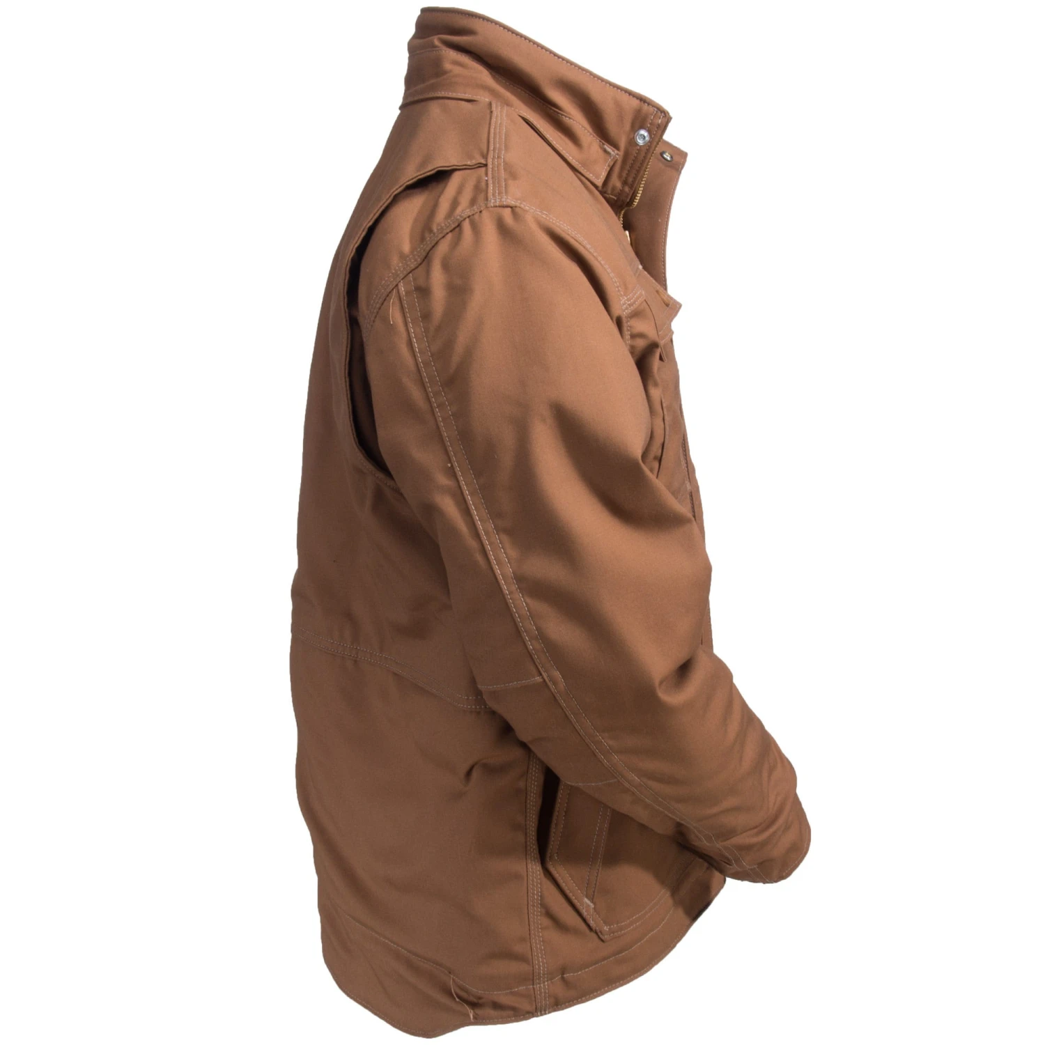 Carhartt Coats: Men's Brown 102182 211 FR Full Swing Quick Duck Coat - Image 3
