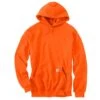 Carhartt Sweatshirts: Men's K121 BOG Brite Orange Hooded Pullover Sweatshirt