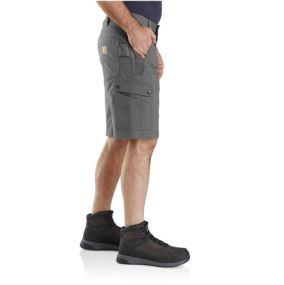 Carhartt Shorts: Men's 104727 075 Steel Rugged Flex Relaxed Fit Ripstop Cargo Work Short - Image 3