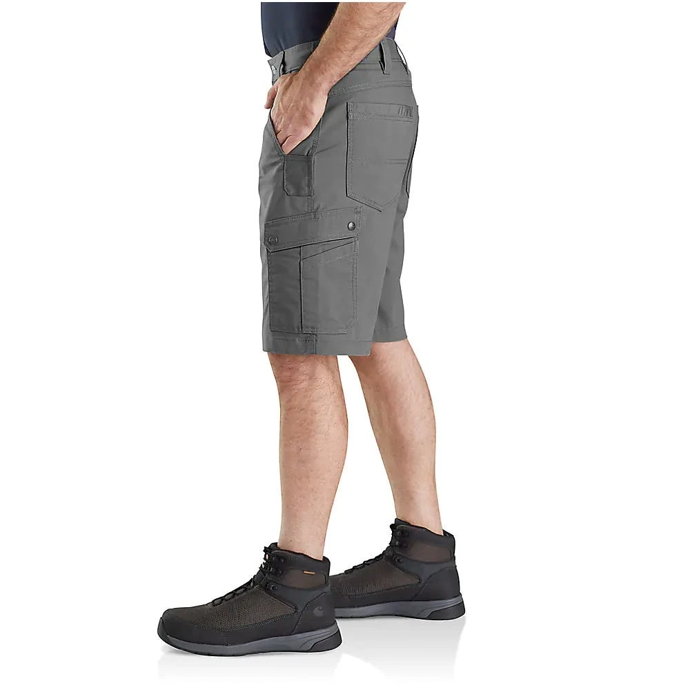 Carhartt Shorts: Men's 104727 075 Steel Rugged Flex Relaxed Fit Ripstop Cargo Work Short - Image 4