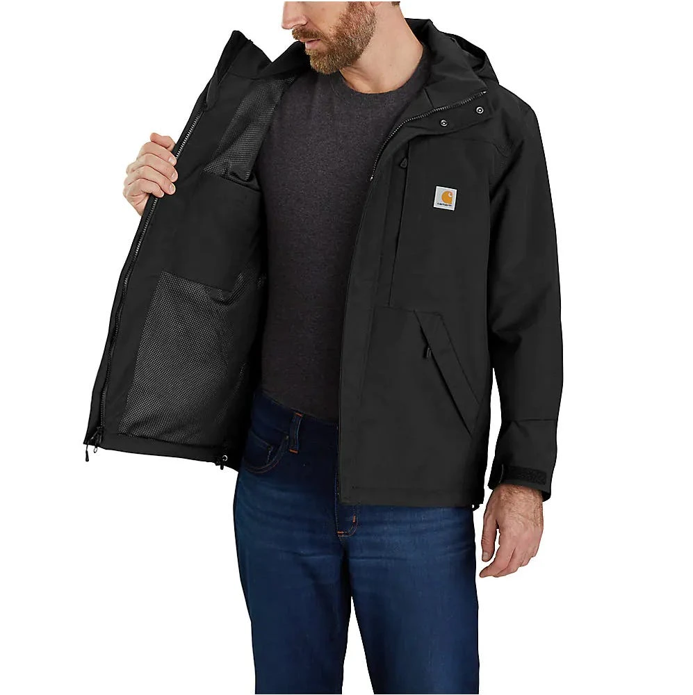 Carhartt Jackets: Men's 104670 BLK Black Storm Defender Loose Fit Heavyweight Jacket - Image 3