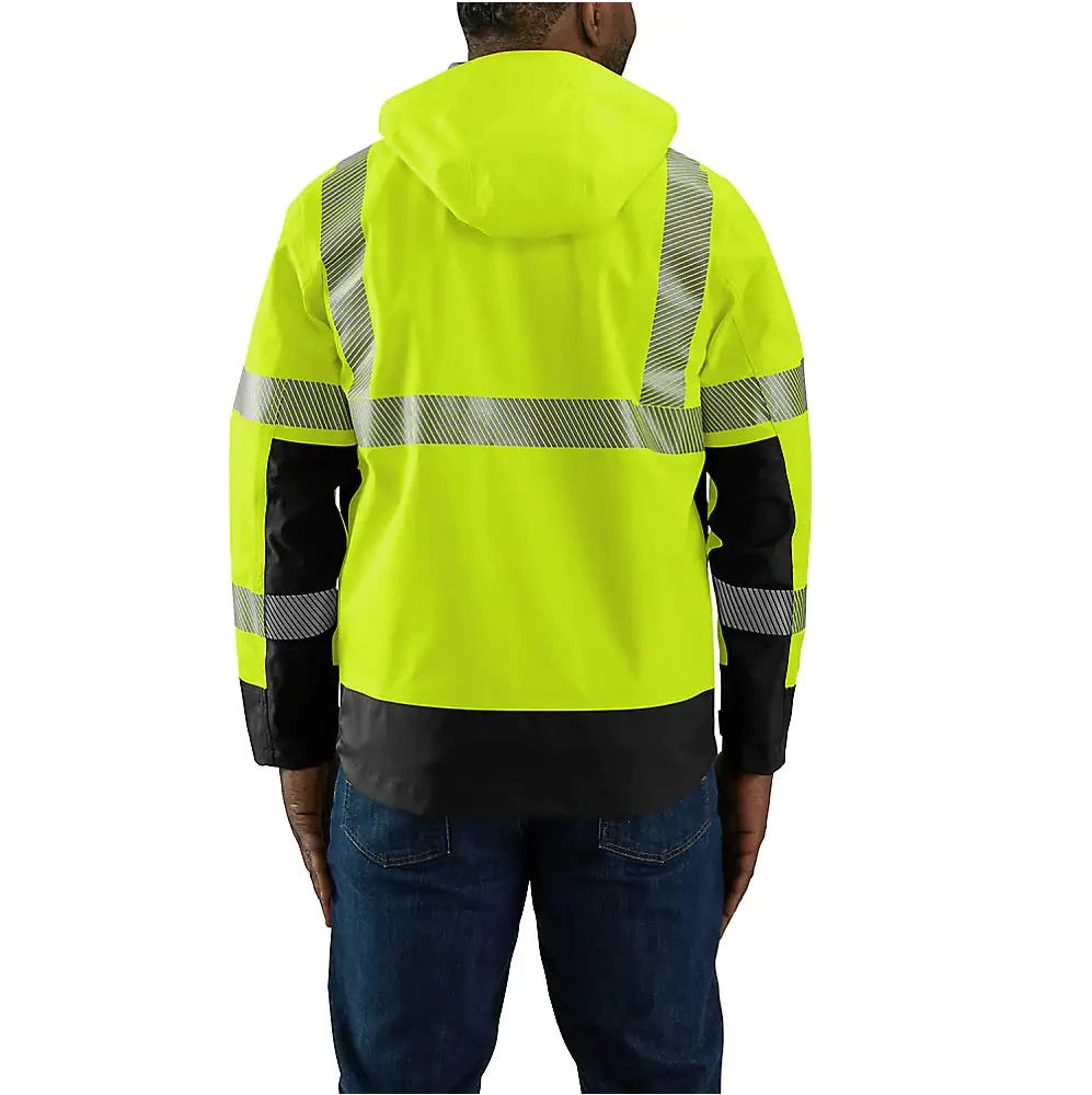 Carhartt Jackets: Men's 105300 BLM Brite Lime High-Visibility Storm Defender Loose Fit Midweight Class 3 Jacket - Image 2