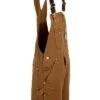 Carhartt Overalls: Men's R41 BRN Brown Cotton Lined Bib Overalls