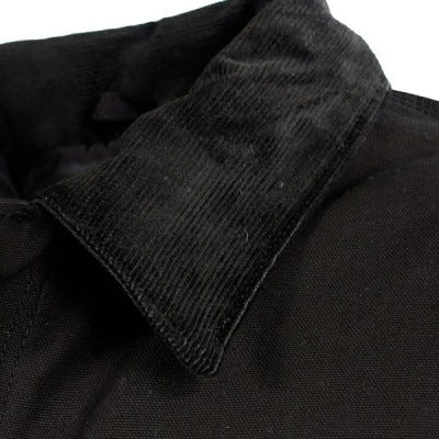 Carhartt Coats: Men's Black C003 BLK Arctic Quilt Lined Traditional Duck Coat - Image 7