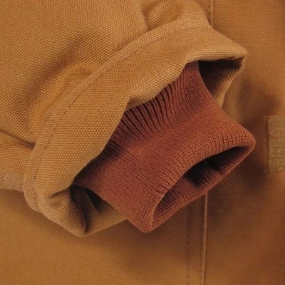 Carhartt Coats: Men's C003 BRN Brown Traditional Arctic Duck Coat - Image 4